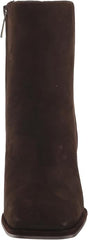 Sam Edelman Irie Chocolate Brown Squared Toe Block Heeled Fashion Ankle Booties