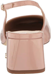 Sam Edelman Terra Sunrise Blush Slingback Strap Squared Toe Block Heel Pumps
