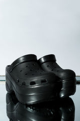 Cape Robbin Gardener Platform Black Mule Clogs Slippers Fashion Designer Shoes (7)