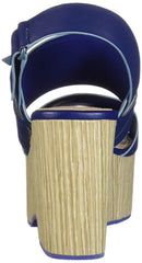 Kelsi Dagger Nash Blueberry Ankle Strap Platform Mule Open Toe Dress Sandals