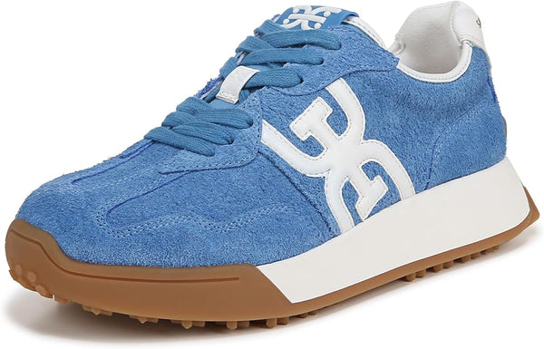 Sam Edelman Langley Azure Blue Rounded Toe Chunky Platform Low Top Sneakers