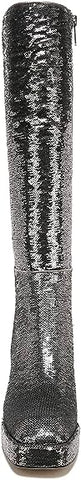 Circus By Sam Edelman Kylie Stardust Silver Square Toe Knee High Block Heel Boot