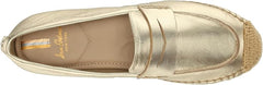 Sam Edelman Kai Gold Leaf Slip On Rounded Toe Cork Detailed Espadrille Loafers