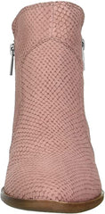 Lucky Brand Tayti Antler Light Pink Snake Casual Pointed Toe Western Ankle Boots