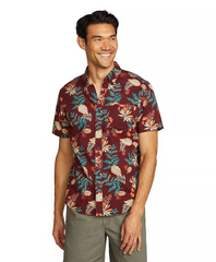 Eddie Bauer Casual Breathable Black Cherry Shirts