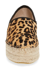 Steve Madden Alexia leopard Espadrille Wedge Slip On Flat Wedge Platform