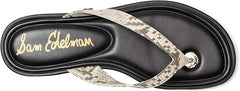Sam Edelman Remi Roccia Open Toe Thonk Flat Slides Beach Flip Flops Sandals