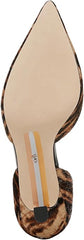 Sam Edelman Victoria Tiger Brown Multi Slip On Pointed Toe Stiletto Heeled Pumps