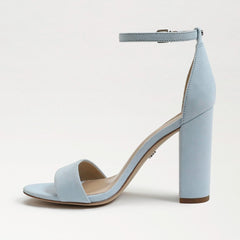 Sam Edelman Yaro True Blue Block Heel Ankle Strap Open Toe Dress Heeled Sandals
