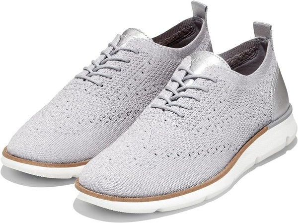 Cole Haan 4.Zerogrand Stitchlite Microchip/Silver Metallic Slip On Flat Sneakers