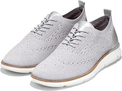 Cole Haan 4.Zerogrand Stitchlite Microchip/Silver Metallic Slip On Flat Sneakers