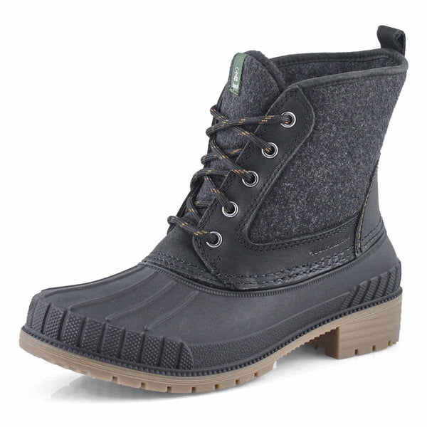KAMIK SIENNA MID BLACK Insulated Waterproof Pac Winter Boots