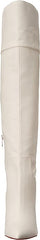 Jessica Simpson Akemi Chalk Faux Suede Knee High Side Zipper Block Heel Boots