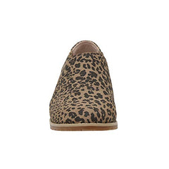 Cushionaire Duffy Cheetah Twin Gore Slip on Memory Foam Casual Loafers Shoes