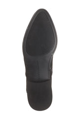 Lucky Brand Perrma Curved Topline Pinpoint Fashion Embellished Moto Edge Boot