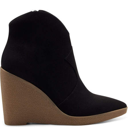 Jessica Simpson Crais Platform Wedge Almond Toe Fashion Dress Booties Black