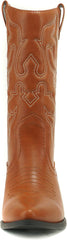 Soda Reno Women Western Cowboy Pointed Toe Knee High Pull On Tabs Western Boots