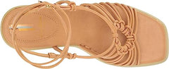 Sam Edelman Gia Natural Sand Platform Knotted Strappy Block Heeled Sandals