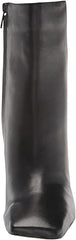 Sam Edelman Anika Black Squared Toe Block High Heel Leather Ankle Fashion Boots