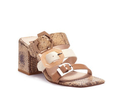 Louise Et Cie JERILYN Adjustable Straps Buckle Open Toe Slip-On Mule Sandals