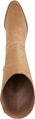 Sam Edelman Soyer Golden Caramel Block Heeled Almond Toe Knee High Western Boots