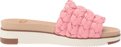 Sam Edelman Ainslie Cactus Flower Open Round Toe Braid Straps Flat Slide Sandals
