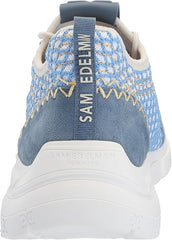 Sam Edelman Chelsie Summer Sky/Blue Mist/Modern Ivory Lace Up Low Top Sneakers