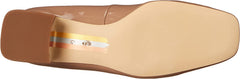 Sam Edelman Thalia Soft Taupe Block Heel Squared Toe Buckle Accent Slip On Pumps