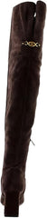 Sam Edelman Shea Cafe Noir Wide Calf Pointed Toe Over The Knee Fashion Boots