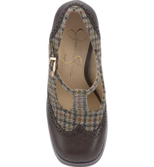 Jessica Simpson Selventa Slumber Brown Mary Jane Block Heel Platform Pumps