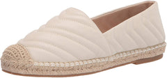 Steve Madden Winnow Bone Slip On Rounded Toe Chevron Quilted Flats Shoes