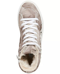 Steve Madden Tracey-F Grey Multi Fashion Lace Up High Top Embellished Sneakers