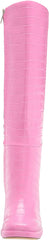 Circus by Sam Edelman Freda Pink Croc Print Knee High Side Zip Block Heel Boots