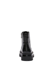Jessica Simpson Enita Lace-Up Lug Sole Round-toe Platform Combat Boots Black