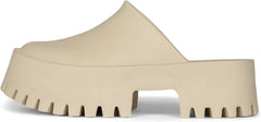 Jeffrey Campbell Clogge Taupe Fashion Slip On Chunky Platform Mule Clog Sandals