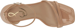 Sam Edelman Peonie Beige Blush Ankle Strap Open Toe Strappy Kitten Heel Sandals