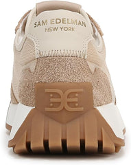 Sam Edelman Langley Tan Multi Rounded Toe Chunky Platform Low Top Sneakers