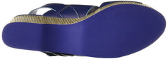 Kelsi Dagger Nash Blueberry Ankle Strap Platform Mule Open Toe Dress Sandals