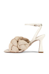 Sam Edelman Courtney Sand Braid Straps Ankle Strap Spool Heeled Dress Sandals