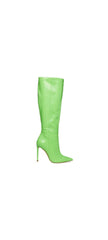Steve Madden Idina Green Crocodile Stiletto Knee High Heel Pointed Toe Boots