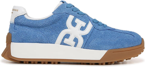 Sam Edelman Langley Azure Blue Rounded Toe Chunky Platform Low Top Sneakers
