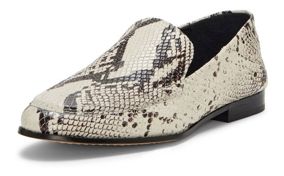Vince Camuto Jendeya Seashell Multi Snake Pointed Toe Flat Slip On  Loafers