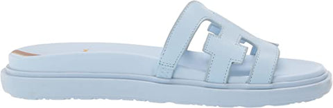 Sam Edelman Valeri Riviera Slip On Open Toe Subtle Detail Flats Platform Sandals