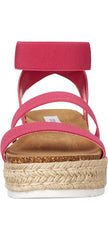 Steve Madden Kimmie Platform Espadrille Blush Nude Fitted Wedge Sandal