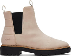 Toms Skylar Sahara Pull On Lugged Sole Block Heel Rounded Toe Ankle Boots