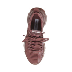 Steve Madden MAXIMA Lace Up  Boyfriend Chunky Platform Low Top Sneakers Mauve