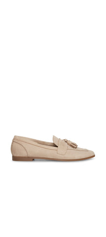 Steve Madden Colorado Tan Squared Toe Slip On Tassel Loafer Dress Flats Shoes