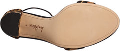 Sam Edelman Yaro New Nude Leopard Adjustable Ankle Strap Leather Heeled Sandals