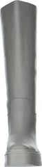 Sam Edelman Larina Pebble Grey Leather Chunky Lug Sole Knee High Riding Boots