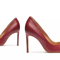 Schutz Lou Garnet Slip On Pointed Toe Slimmed-Down Stiletto Heeled Pumps